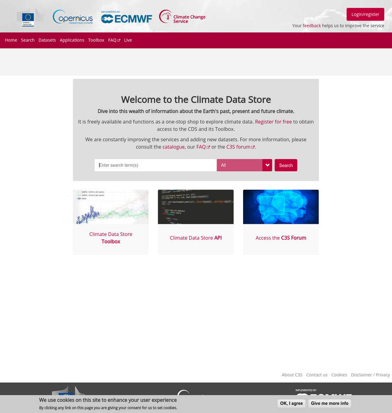 Copernicus - Climate Data Store