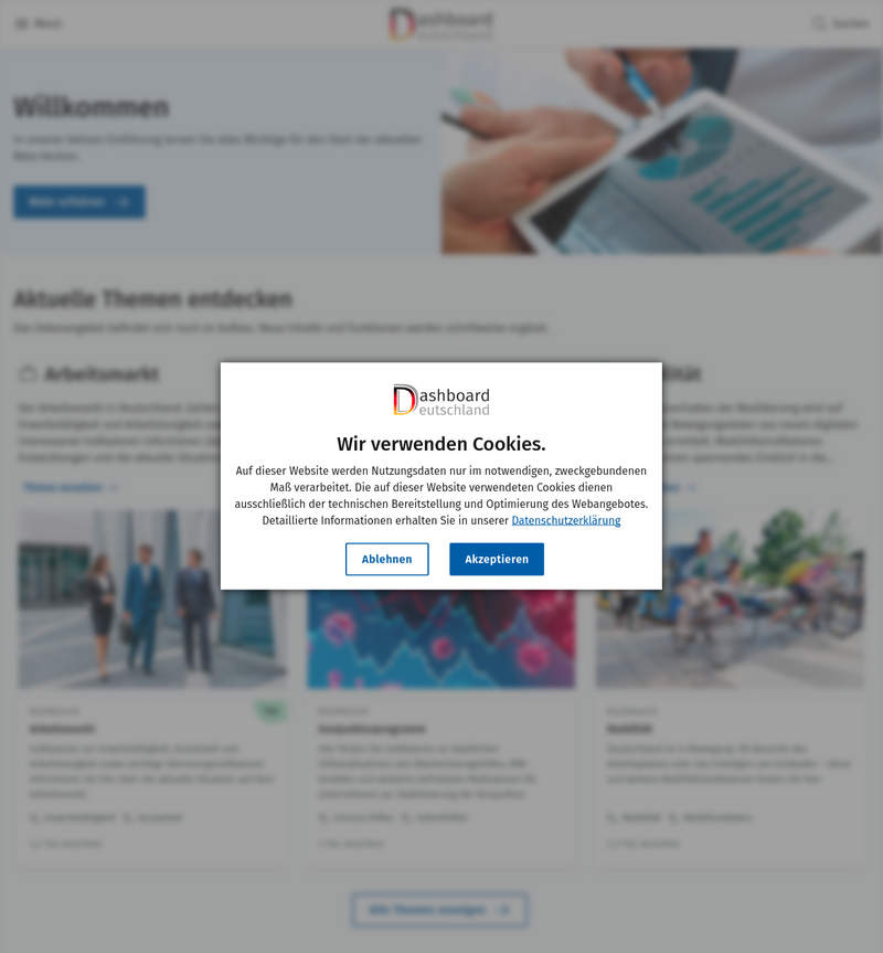 Dashboard Deutschland