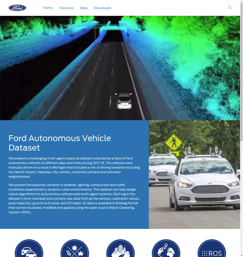 Ford Autonomous Vehicle Dataset