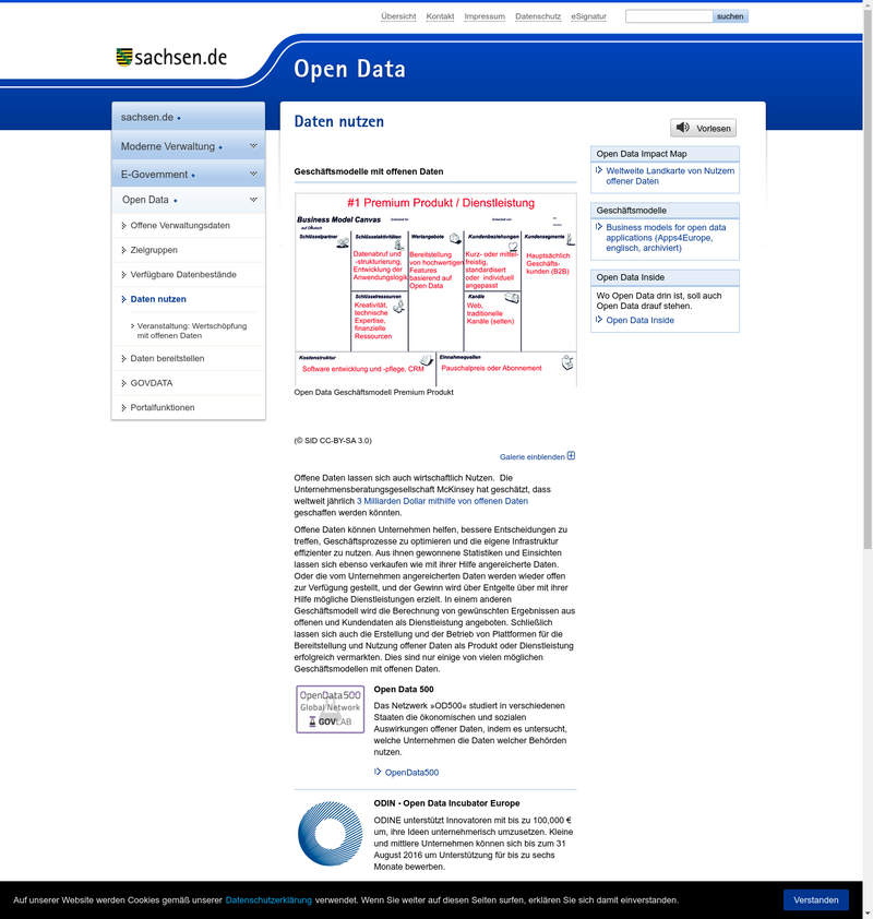 Geschäftsmodelle mit offenen Daten