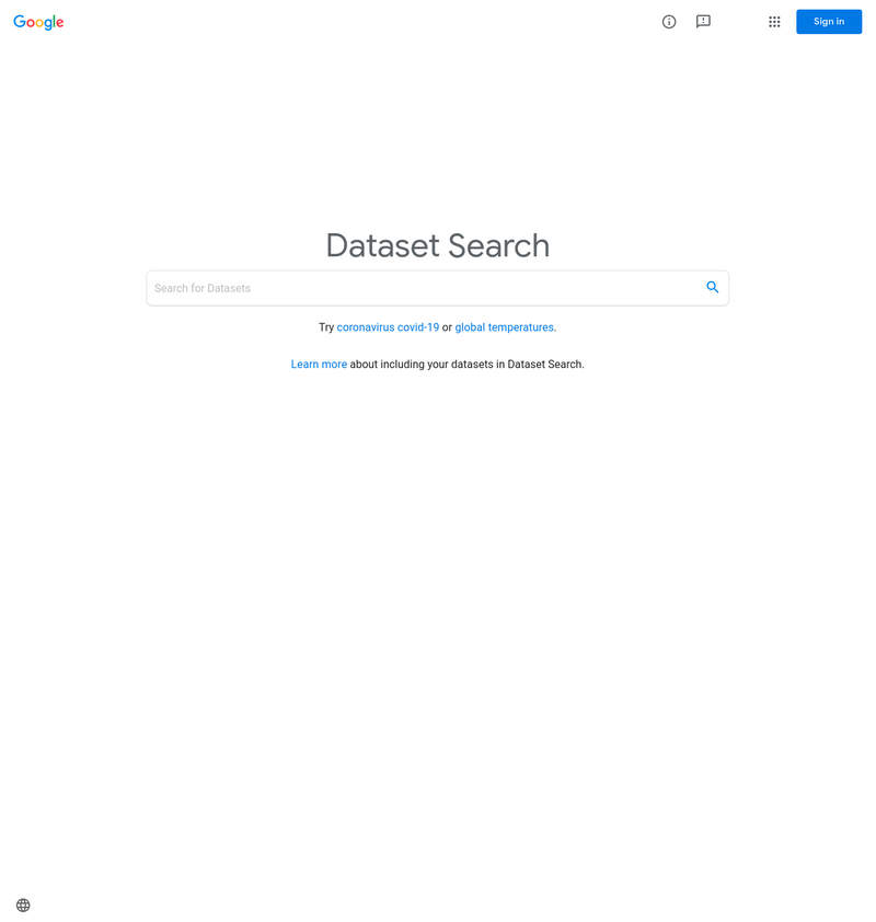 Google Dataset Search