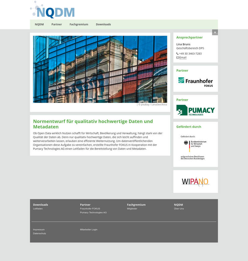 NQDM - Leitfaden für qualitativ hochwertige Daten und Metadaten