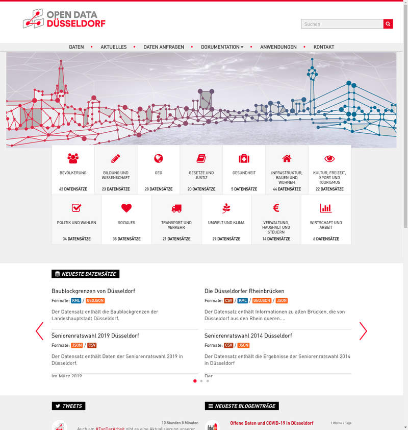 Open Data Portal der Stadt Düsseldorf