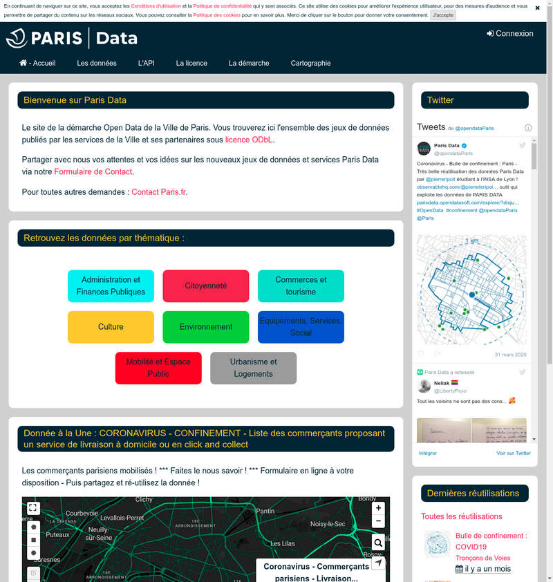 Open Data Portal der Stadt Paris