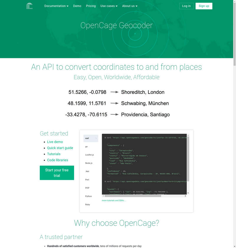 Opencagedata Geocoder