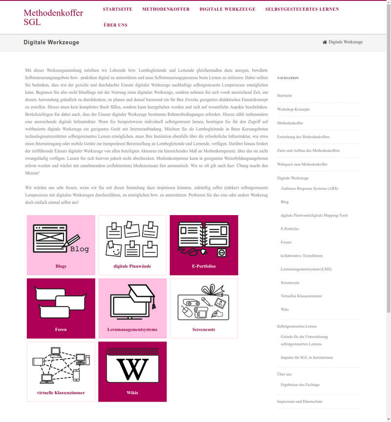 SGL Methodenkoffer - Digitale Werkzeuge