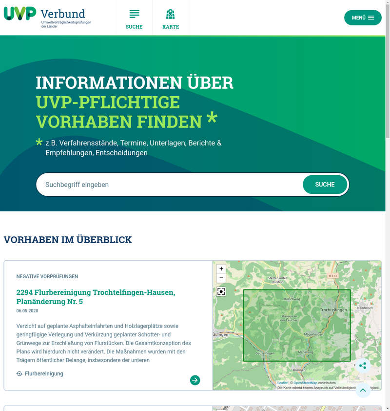 Umweltverträglichkeitsprüfungen der Länder